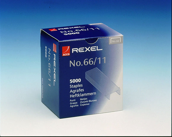 Rexel No66 Staples 11mm 06070 (PK5000)