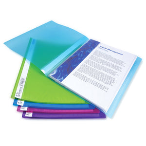 Rapesco (A4) 40 Pocket Flexi Display Book Assorted PK10