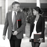 Black n Red A4 Wirebound Hardback Notebook 5mm Quad PK5