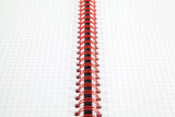 Black n Red A4 Wirebound Hardback Notebook 5mm Quad PK5