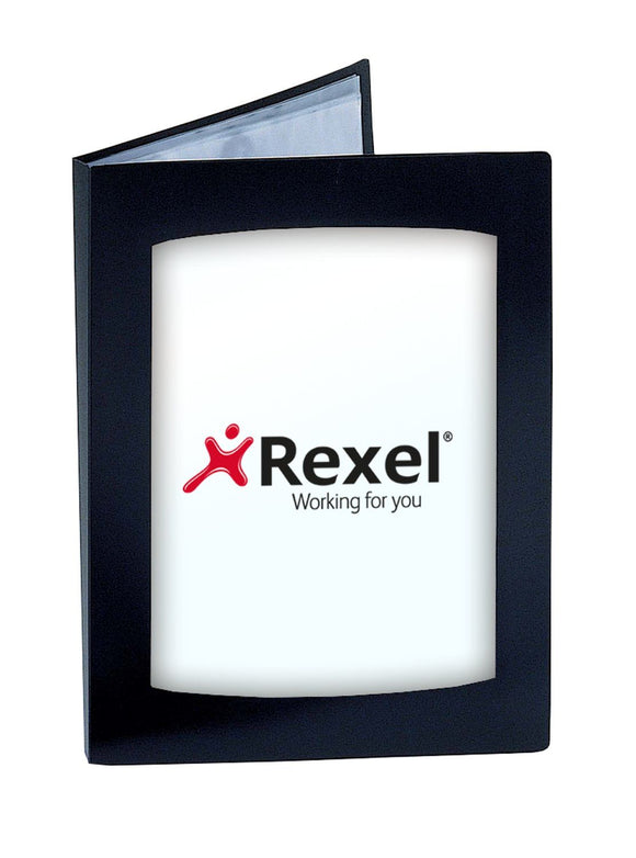 Rexel Clearview Display Book 24 Pockets A3 Black 10405BK