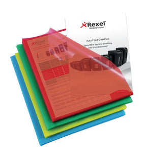 Rexel Nyrex Cut Folders A4 Clear 12216AS (PK100)