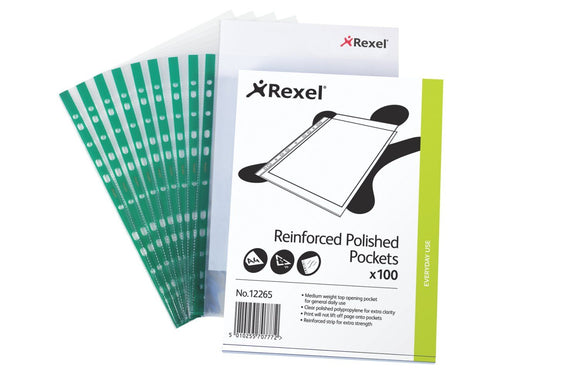 Rexel Copy King Pocket A4 Glass Clear 12265 (PK100)