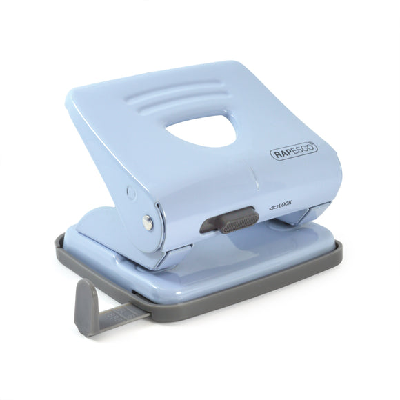 Rapesco 825 2 Hole Metal Punch (25 Sheets) (Powder Blue)
