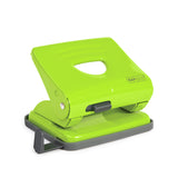 Rapesco 825 2-Hole Metal Punch (25 Sheets) Green