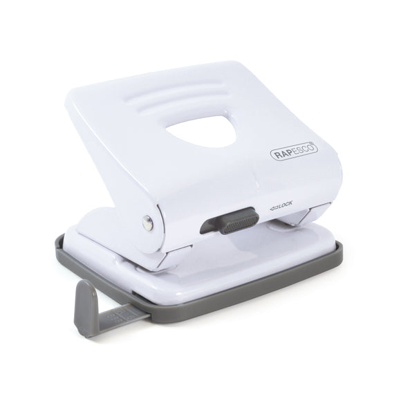 Rapesco 825 2 Hole Metal Punch (25 Sheets) (White)