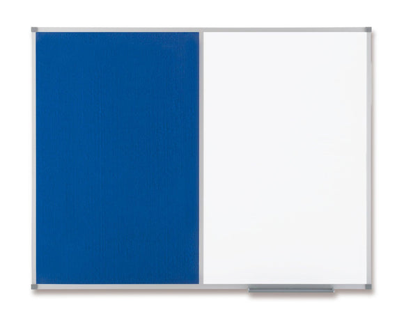 Nobo Classic 900x600mm Combi Board Felt/Painted Steel Blue