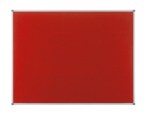 Nobo 1200x900mm Elipse Felt Board with Aluminium Trim Red