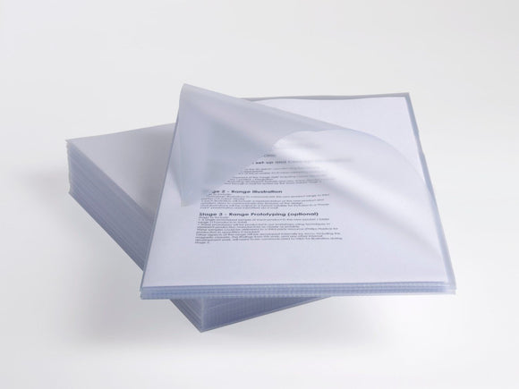 Rexel Anti Slip Cut Flush Folders A4 Clear 2102211 (PK25)