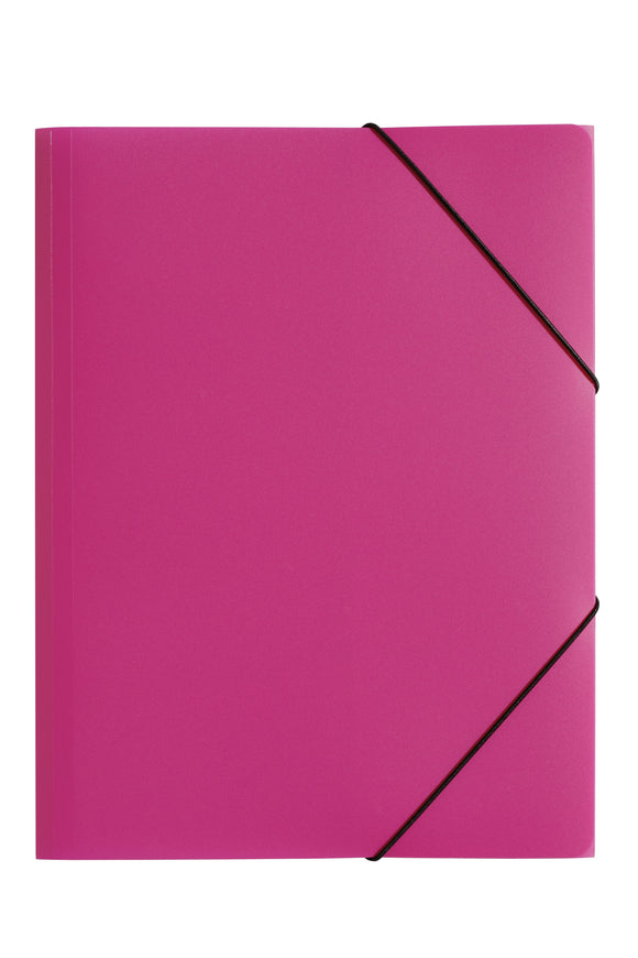 Pagna PP Elasticated Folder A4 Dark Pink  PK 10