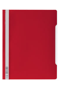 Durable Clear View Report Folder ExWide A4 Red 257003 (PK50)