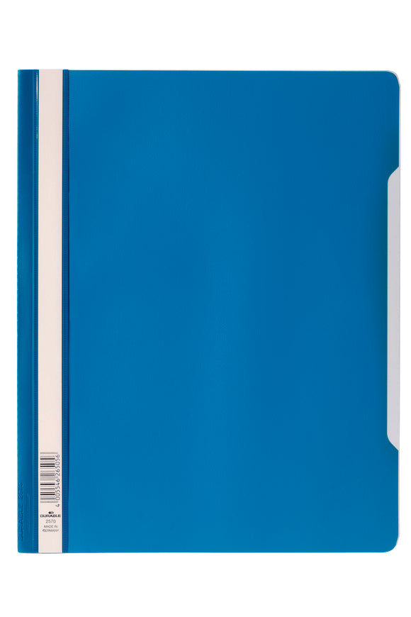 Durable Clear View Report Folder ExWide A4 Blu 257006 (PK50)