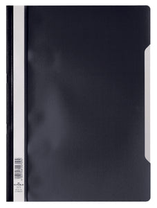 Durable Polyprop Clear View Folder A4 Black 257301 (PK50)