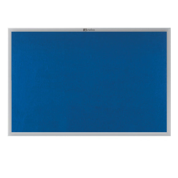 Nobo 600x900mm Euro Plus Noticeboard Felt Alu Frame Blue
