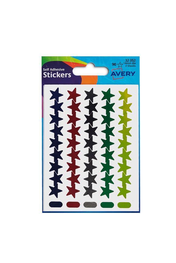 Avery Stars in Packets Assorted 32-352 (90 Labels)