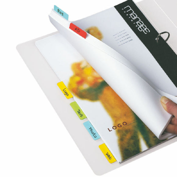 3L Index Tabs Self Adhesive 40mm Assorted 10512 (PK48)