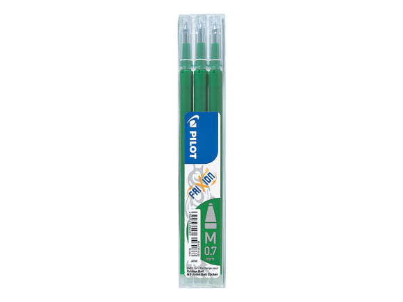 Pilot  Erasable Ink Refill For Frixion or Clicker Green PK3