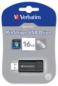 Verbatim USB 2.0 16GB Pinstripe Storengo Drive