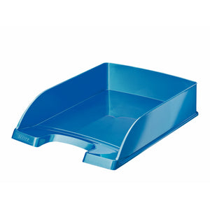 Leitz WOW Letter Tray Blue Metallic A4