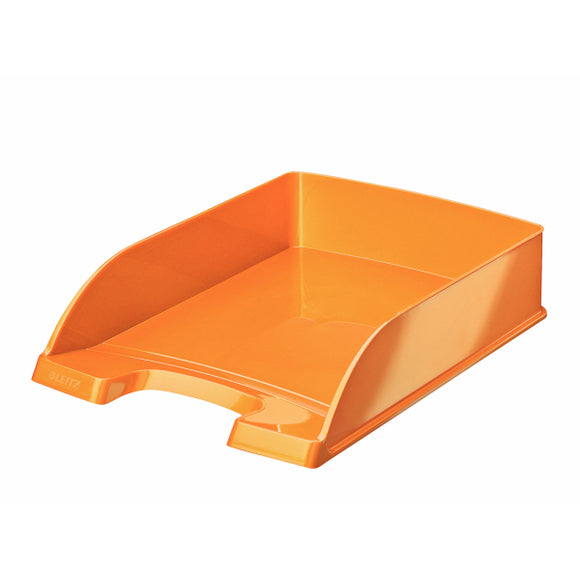 Leitz WOW Letter Tray Orange Metallic A4