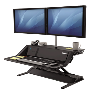 Fellowes Lotus DX Sit Stand Workstation Black