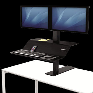 Fellowes Lotus VE Sit Stand Workstation Dual