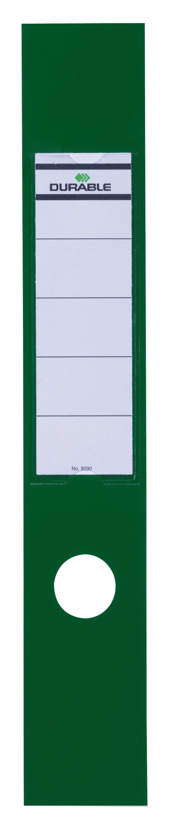 Ordofix Lever Arch Spine Labels PVC 60 x 390mm Green (PK10)