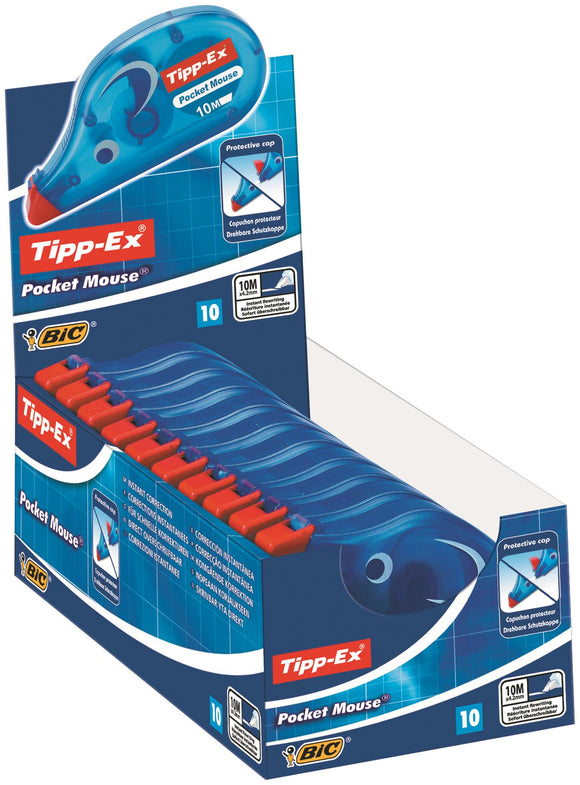 Tipp-Ex Pocket Mouse Correction Tape White Pack 10