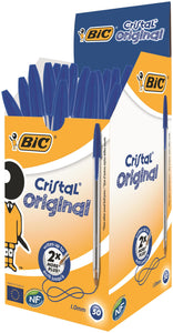 Bic Cristal Ball Pen Medium 1.0mm Blue PK50