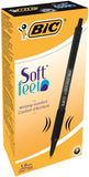 Bic SoftFeel Clic Retractable Ballpoint Pen Black PK12