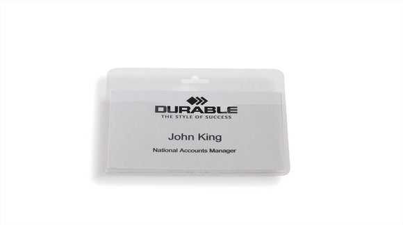 Durable Name Badge without Clip 60x90mm 999108008 (PK50)