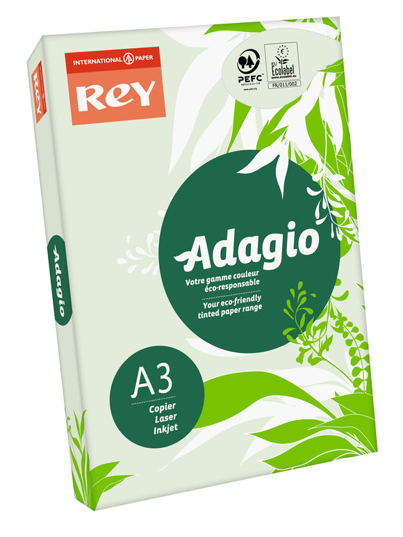 Rey Adagio A3 Paper 80gsm Green RM500