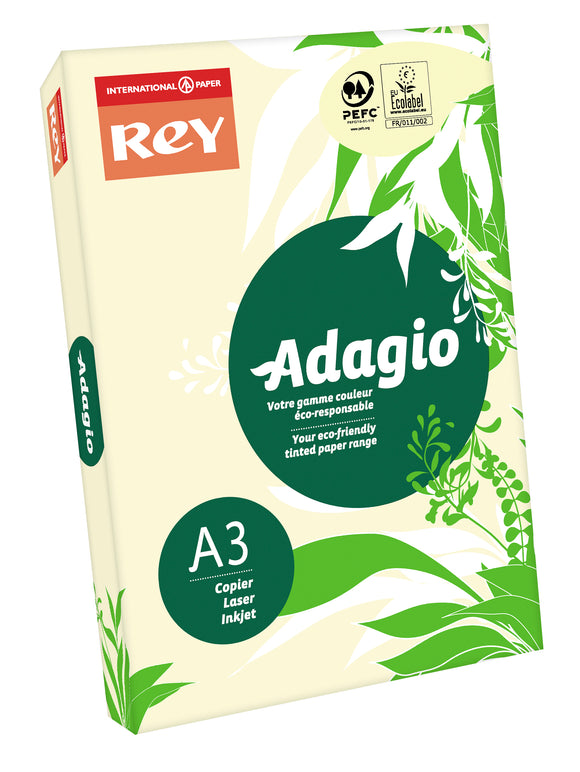 Rey Adagio A3 Paper 80gsm Ivory RM500