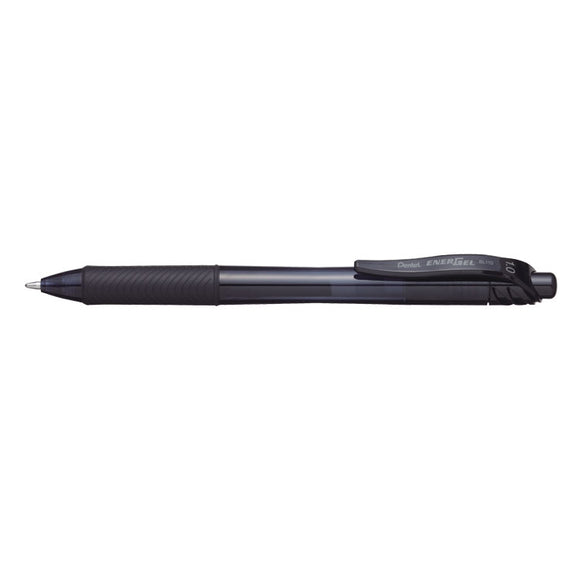 Pentel Energel X Gel Retractable 1.0mm Black BLACK PK12