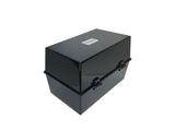 Value Value Deflecto Card Index Box 5x3 Black CP010YTBLK