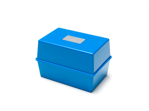 Value Deflecto Card Index Box (6 x 4 inches) Blue