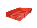 Value Deflecto Letter Tray Red