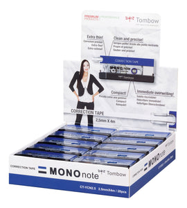 Tombow Correction tape MONO note 2.5mmx4m display PK20