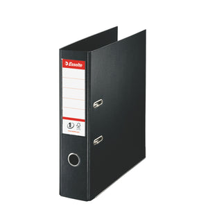 Esselte No1 Lever Arch File Polyprop A4 Black 75mm PK10