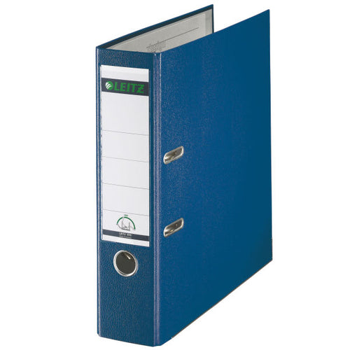 Leitz Polypropylene Lever File Foolscap 80mm Blue (Pack 10)