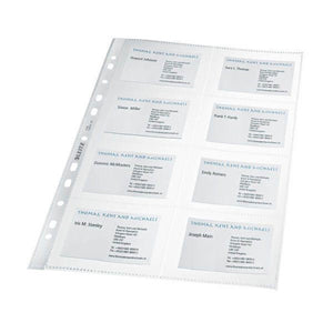 Leitz Business Card Pocket Clear A4 105micron 47583003(PK10)