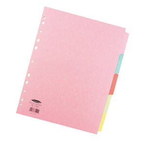 Concord Pastel Divider A4 5 Part Multicolour