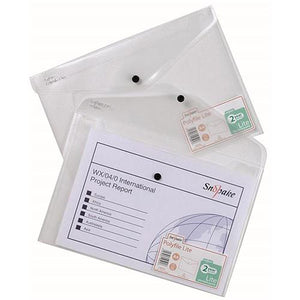 Snopake Lite Polyfile Wallet File A4 Clear PK5