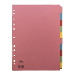 Concord Pastel Dividers A4 10 Part (2 x 5 Colours)