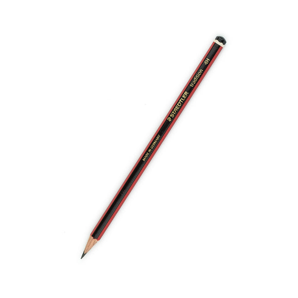 Staedtler 110 Tradition 4H Pencil Black Red PK12