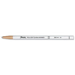 Sharpie Peel-Off China Marker White PK12