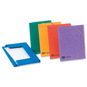 Europa Elasticated 3 Flap Folders 400gsm 240x320mm Asst PK10