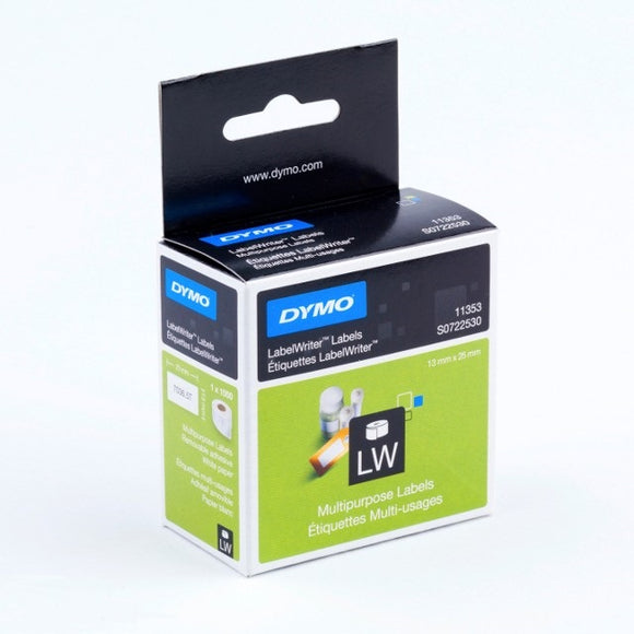 Dymo LabelWriter Multi-purpose Labels White Removable 13x25