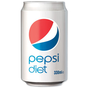 Pepsi Diet 330ml Cans (Pack 24)