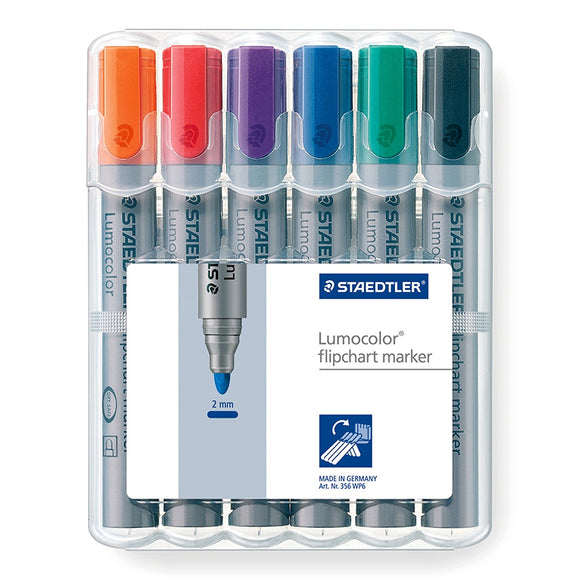 Staedtler Lumocolor Flipchart Marker Bullet Tip Atd PK6